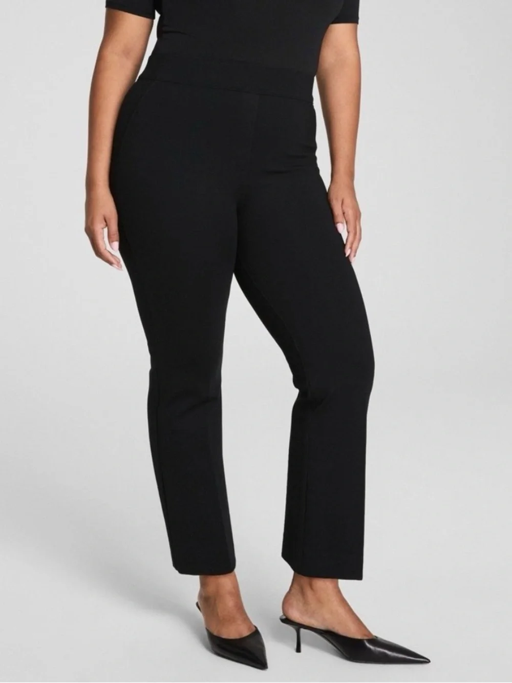 SPANX 1X SPANXsmooth Perfect Fit Ponte Kick Flare Pant 20386R pull on support